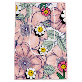 ミキチエス土日自然セルフロベバラ花 ミディアムペーパーバッグ (裏面)