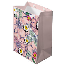 ミキチエス土日自然セルフロベバラ花 ミディアムペーパーバッグ