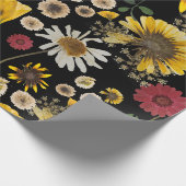 ミキチエス土日自然セルフロベバラ花 ラッピングペーパー (角)