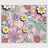 ミキチエス土日自然セルフロベバラ花 ラッピングペーパー (フラット)