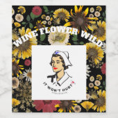 ミキチエス土日自然セルフロベバラ花 ワインラベル (シングルラベル)