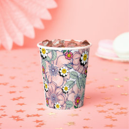 ミキチエス土日自然セルフロベバラ花 紙コップ
