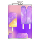 ミキチエス夏のレインボーパープル金ゴールド フラスク (正面)