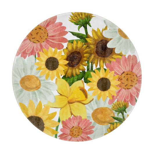 ミキチエス夏の花休暇 カッティングボード (正面)