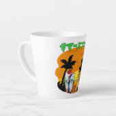 ミキチエス夏ウィンドサーフbananasplitアイスクリーム カフェラテマグ (左アングル)