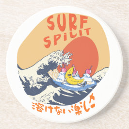 ミキチエス夏ウィンドサーフbananasplitアイスクリーム コースター