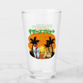 ミキチエス夏ウィンドサーフbananasplitアイスクリーム タンブラーグラス (正面)