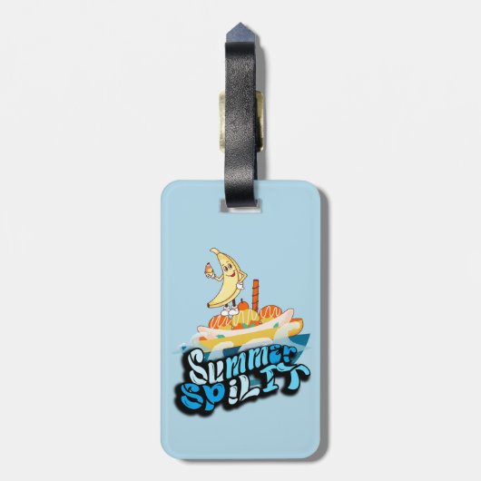ミキチエス夏ウィンドサーフbananasplitアイスクリーム ラゲッジタグ (裏面縦)