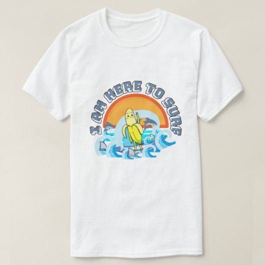ミキチエス夏ウィンドサーフbananasplitアイスクリーム tシャツ (デザイン正面)
