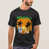 ミキチエス夏ウィンドサーフbananasplitアイスクリーム tシャツ (正面)