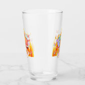 ミキチエス夏テディベア赤ワイン火 タンブラーグラス (右)