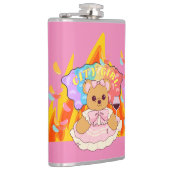 ミキチエス夏テディベア赤ワイン火 フラスク (右)