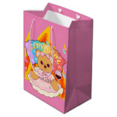 ミキチエス夏テディベア赤ワイン火 ミディアムペーパーバッグ (裏面アングル)