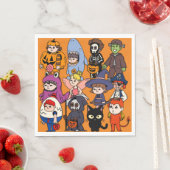 ミキチエス妖精のサメ魔法使いグリムリーパーフランケンシュテイ スタンダードランチョンナプキン (インサイチュ)