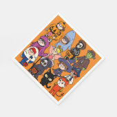 ミキチエス妖精のサメ魔法使いグリムリーパーフランケンシュテイ スタンダードランチョンナプキン (角)