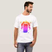 ミキチエス山羊座デビルロックスター土星 Tシャツ (正面フル)