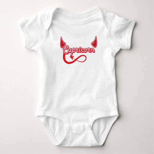 ミキチエス山羊座ハッピーニューイヤー土星星占い ベビーボディスーツ (正面)