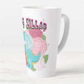 ミキチエス恐竜結婚花嫁班 カフェラテマグ (右アングル)