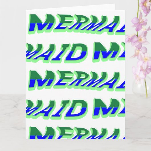 ミキチエス海マーメイドビーナスシーブルー カード (蘭)