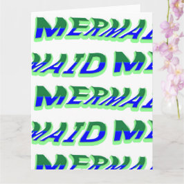 ミキチエス海マーメイドビーナスシーブルー カード