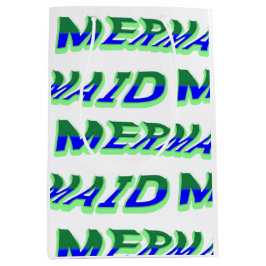 ミキチエス海マーメイドビーナスシーブルー ミディアムペーパーバッグ