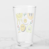 ミキチエス装飾用クッションスマイレーフェイスイエローガーデン タンブラーグラス (裏面)