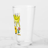 ミキチエス装飾用クッションスマイレーフェイスイエローガーデン タンブラーグラス (左)