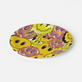 ミキチエス装飾用クッションスマイレーフェイスイエローガーデン ペーパープレート (アングル)