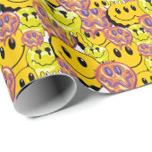 ミキチエス装飾用クッションスマイレーフェイスイエローガーデン ラッピングペーパー (ロールコーナー)