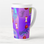 ミキチエス赤スカル毒性リンゴビーガン夏 カフェラテマグ (右アングル)