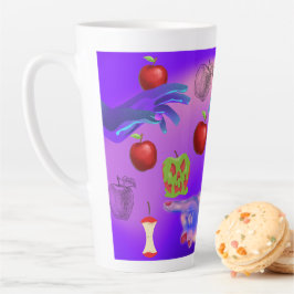 ミキチエス赤スカル毒性リンゴビーガン夏 カフェラテマグ