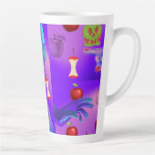 ミキチエス赤スカル毒性リンゴビーガン夏 カフェラテマグ (右)