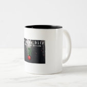 ミキチエス赤スカル毒性リンゴビーガン夏 ツートーンマグカップ (正面右)