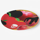 ミキチエス赤スカル毒性リンゴビーガン夏 ペーパープレート (アングル)