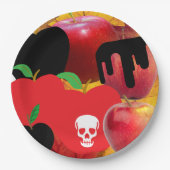 ミキチエス赤スカル毒性リンゴビーガン夏 ペーパープレート (正面)