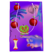 ミキチエス赤スカル毒性リンゴビーガン夏 ミディアムペーパーバッグ (正面)