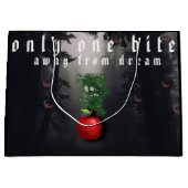 ミキチエス赤スカル毒性リンゴビーガン夏 ラージペーパーバッグ (正面)