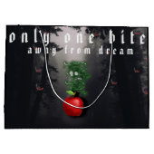 ミキチエス赤スカル毒性リンゴビーガン夏 ラージペーパーバッグ (裏面)