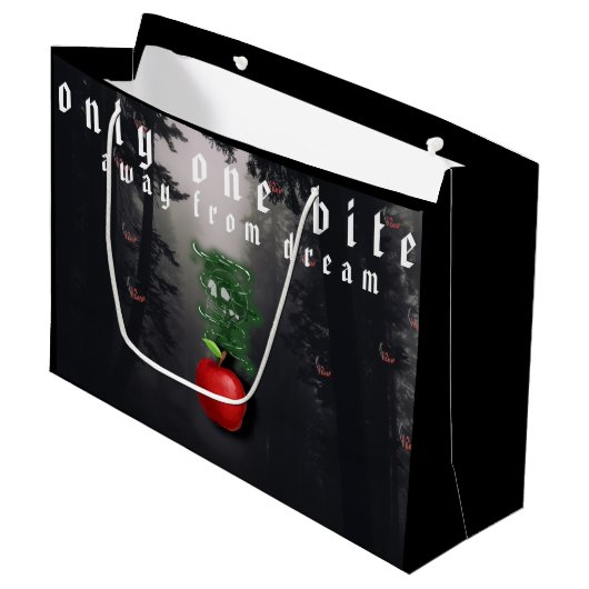 ミキチエス赤スカル毒性リンゴビーガン夏 ラージペーパーバッグ (正面アングル)