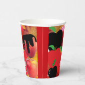 ミキチエス赤スカル毒性リンゴビーガン夏 紙コップ (右)