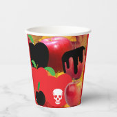 ミキチエス赤スカル毒性リンゴビーガン夏 紙コップ (正面)