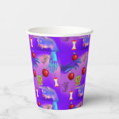 ミキチエス赤スカル毒性リンゴビーガン夏 紙コップ (裏面)