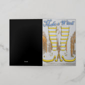 ミキチエス魔女ウィザードハロウィンフルムーン 箔グリーティングカード (外側レイダウン)