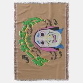 ミキチエス魔女エラハロウィーン不気味なホッカスポカス スローブランケット (正面縦)