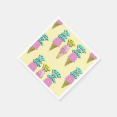 ミキチエス・アイスクリーム・パーティー・ユナイト・サマー スタンダードカクテルナプキン (角)