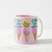 ミキチエス・アイスクリーム・パーティー・ユナイト・サマー ツートーンマグカップ (正面右)