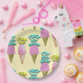 ミキチエス・アイスクリーム・パーティー・ユナイト・サマー ペーパープレート (パーティー)