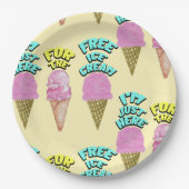 ミキチエス・アイスクリーム・パーティー・ユナイト・サマー ペーパープレート (正面)