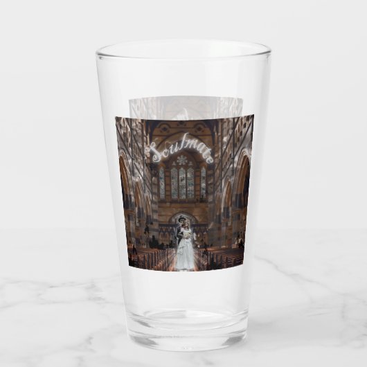 ミキチエス・ゴシックハロウィン結婚のソウルメイトヴィンテージ タンブラーグラス (裏面)