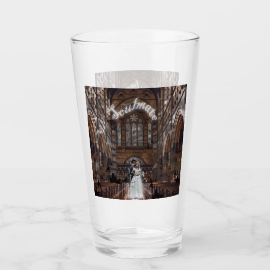 ミキチエス・ゴシックハロウィン結婚のソウルメイトヴィンテージ タンブラーグラス (正面)